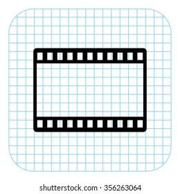 video - black  vector icon