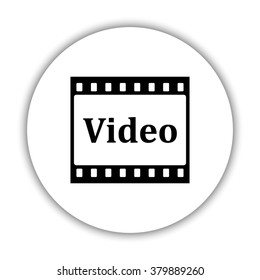 video  - black vector icon