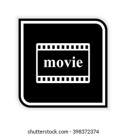 video -  black vector icon