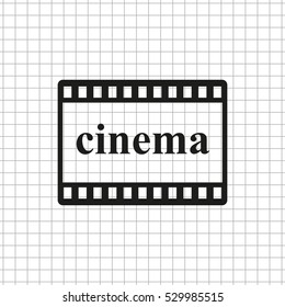 video  - black vector icon