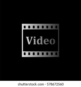 video -  black vector icon