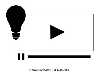 Video Blog icon. Creative element design from content icons collection. Pixel perfect Video Blog icon for web design, apps, software, print usage.