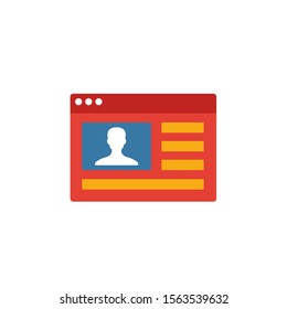 Video Blog icon. Simple flat element from content collection. Creative video blog icon for templates, software and apps.