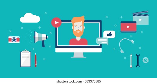 Video Blogging Concept