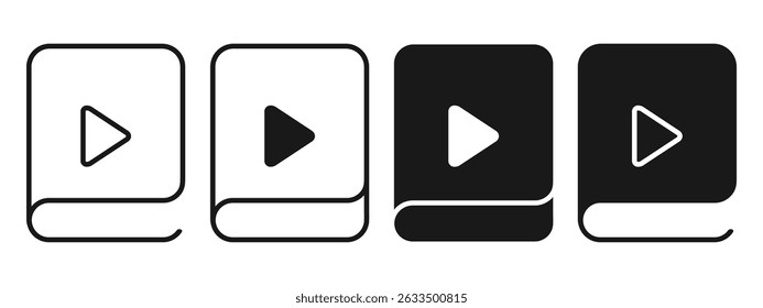 Video book icon. Illustration vector