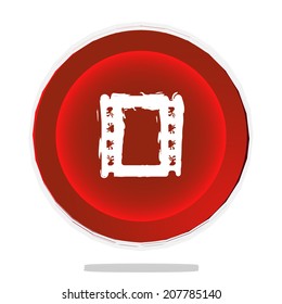 video button red vector illustration
