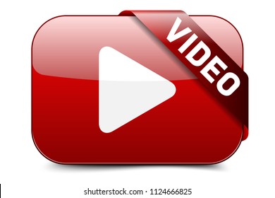 Video Button sign illustration