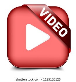 Video Button sign illustration