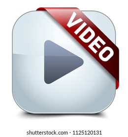Video Button sign illustration