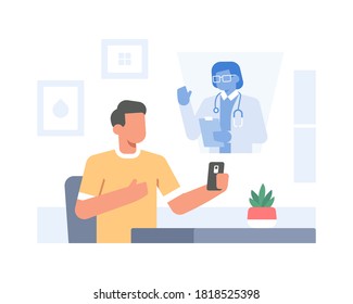 Video Call With 3D Hologram Concept