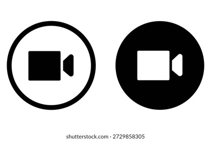 Video Llamar al Vector del icono de la cámara