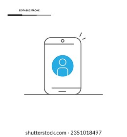 Video Call oder Video Conference Symbol Vektordesign.