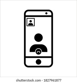 Video call conference, working from home, social distancing, business discussion on white background