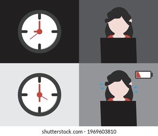 Video Call Fatigue From Having Meeting All Day When You Work From Home 