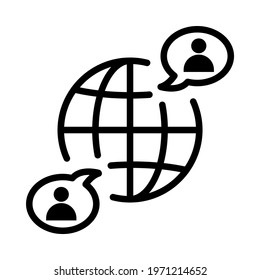 Video Call flat line icon. Vector outline illustration of Online meeting icons, work form home, social distancing, video conference. Black color thin linear sign for store
