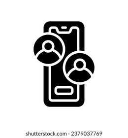 video call glyph icon. vector icon for your website, mobile, presentation, and logo design.