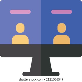Video Call Icon, Augmented Reality Sign and Symbols.