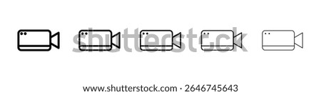 Video call icon concept. graphic design, logo, Web, UI.