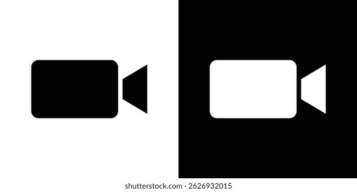 Conceito de ícone de chamada de vídeo, ilustração de vetor