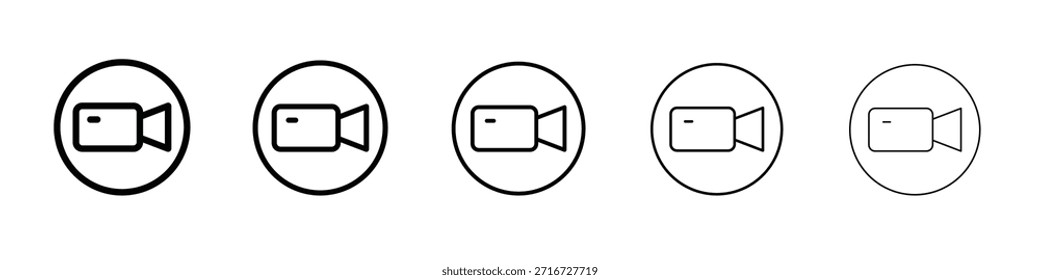 Video call icon design, logo, app, UI. Vector illustration, EPS