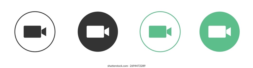 Video Icono de la llamada para el diseño y el Web.