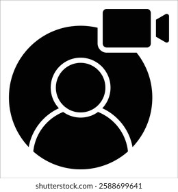 Video Call Icon Element For Design