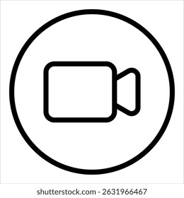Video Call Icon Element For Design