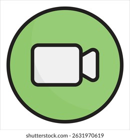 Video Call Icon Element For Design