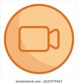 Video Call Icon Element For Design