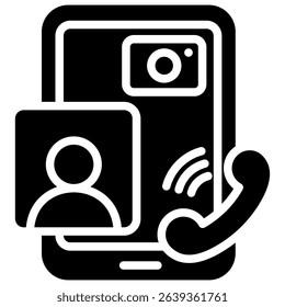 Video Call Icon Element For Design