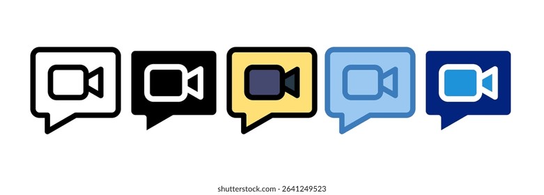 Video Call Icon Element For Design