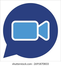 Video Call Icon Element For Design