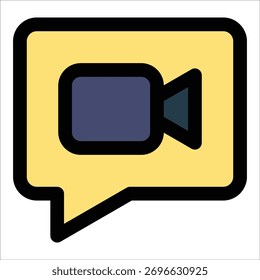 Elemento De Ícone De Chamada De Vídeo Para Design