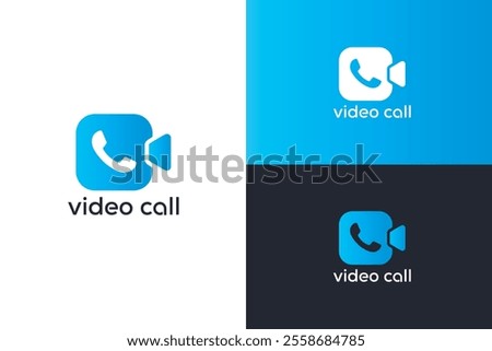 Video Call Icon Logo. Video call icon design