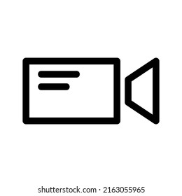 video call icon or logo isolated sign symbol vector illustration - high quality black style vector icons
