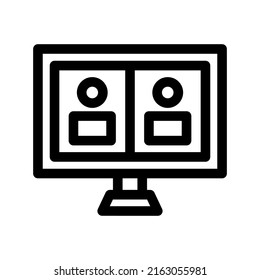 video call icon or logo isolated sign symbol vector illustration - high quality black style vector icons
