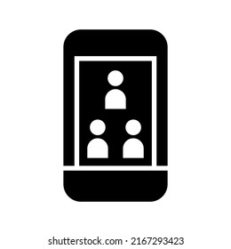 video call icon or logo isolated sign symbol vector illustration - high quality black style vector icons
