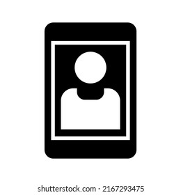 icono de videollamada o logotipo símbolo de señalización aislado ilustración vectorial de alta calidad estilo negro vectores iconos

