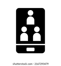 icono de videollamada o logotipo símbolo de señalización aislado ilustración vectorial de alta calidad estilo negro vectores iconos
