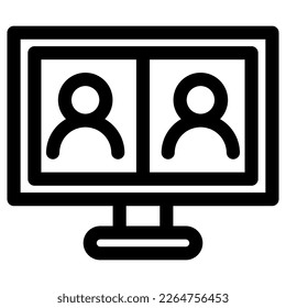 video call icon or logo isolated sign symbol vector illustration - high quality black style vector icons
