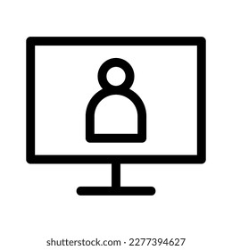 video call icon or logo isolated sign symbol vector illustration - high quality black style vector icons
