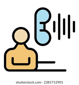 Video call icon outline vector. Online group. Conference screen color flat