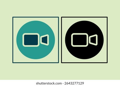 Video Call icon. icon related to UI elements. suitable for web site, app, user interfaces,element, printable etc. solid icon style. simple vector design editable