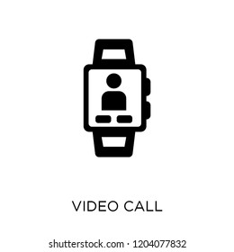Video call icon. Video call symbol design from Communication collection. Simple element vector illustration on white background.