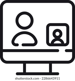 The video call icon is a symbol that represents the ability to communicate face-to-face using digital technology. It often features an image of a camera and a microphone