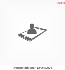 Video Call icon. Vector  Eps 10 