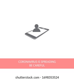 Video Call icon. Vector Eps 10 . Lorem Ipsum Flat Design