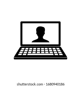 icono de videollamada. Ilustración del vector