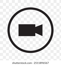 Vetor do ícone de chamada de vídeo. ilustração do vetor do ícone de chamada de vídeo.