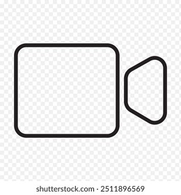 Symbolvektor für Videoanrufe. Videoanruf-Symbol, Vektorgrafik.